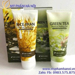 TẨY TẾ BÀO CHẾT 3W CLINIC RICE BRAN MOISTURE PEELING GEL.