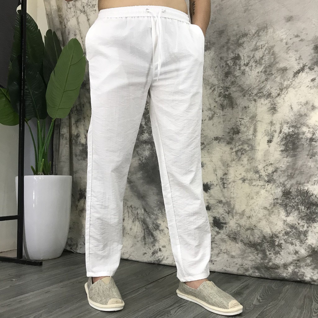 Quần đũi nam dáng dài ống suông