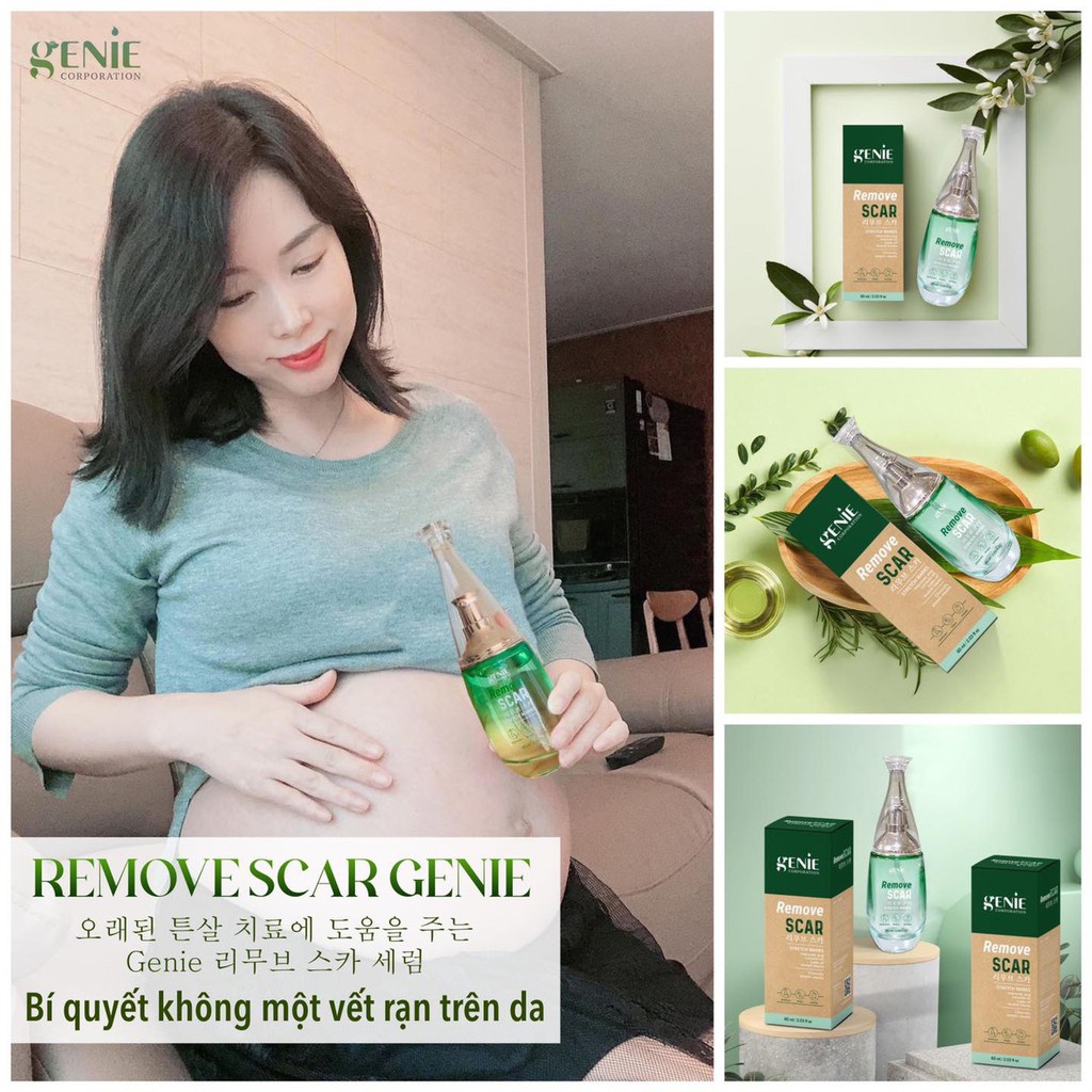 Serum mờ rạn da, giảm thâm lâu năm Genie Remove Scar (60ml)