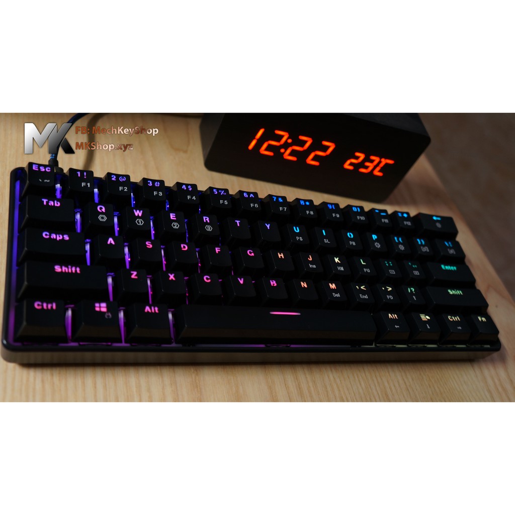 [Mã ELMSHX hoàn 8% xu đơn 500K] Bàn phím cơ GK61 - RGB, Gateron switch quang học | BigBuy360 - bigbuy360.vn