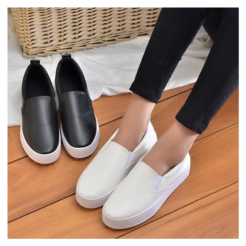 Giày slip on giày bánh mì nữ đế độn tăng chiều cao GTTG28