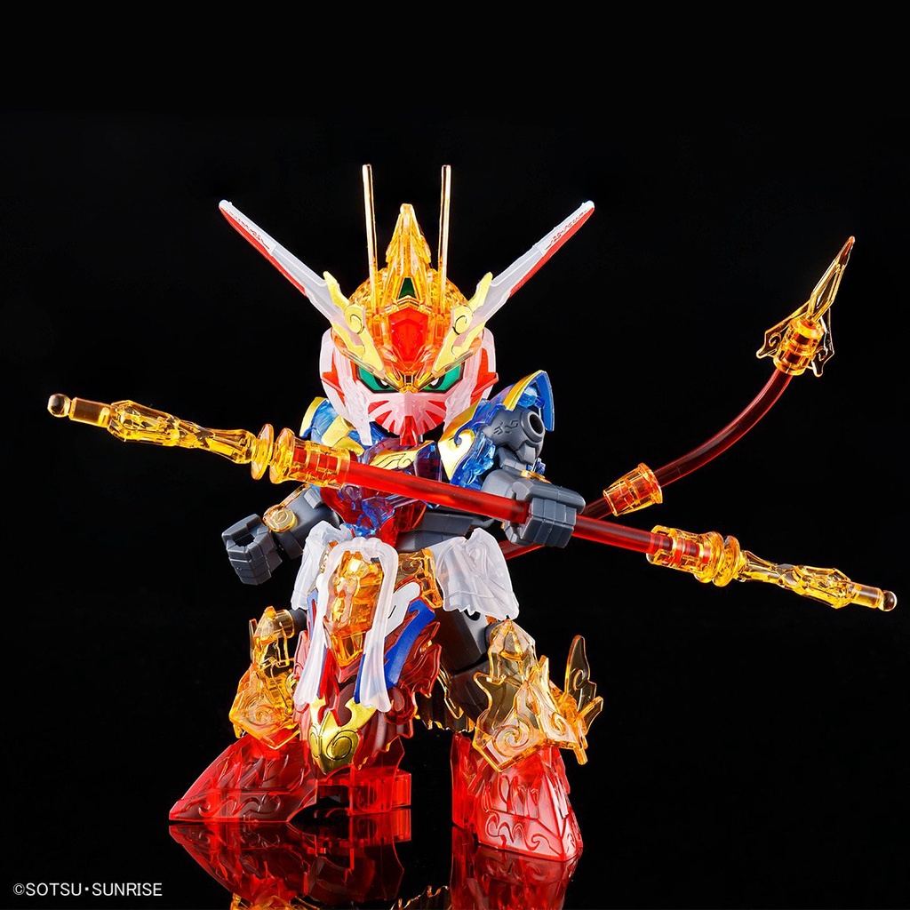 Mô Hình Lắp Ráp Gundam SD World Heroes Wukong Impulse Sergeant Verde Buster Nobunaga Epyon Clear Color Set SDW SDWH