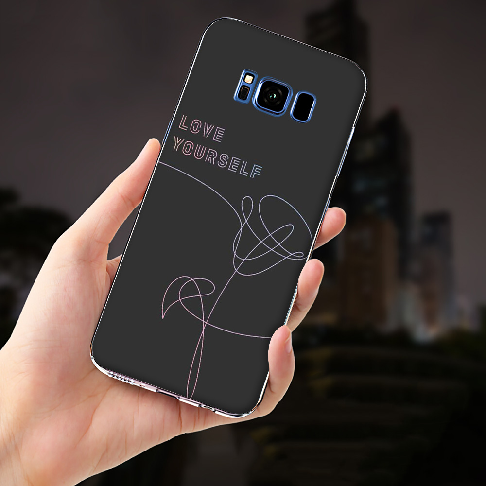 Ốp Điện Thoại Trong Suốt In Hình Bts Love Yourself Cho Samsung Galaxy A10S S7 Edge S8 S9 S10 Plus Lite C24