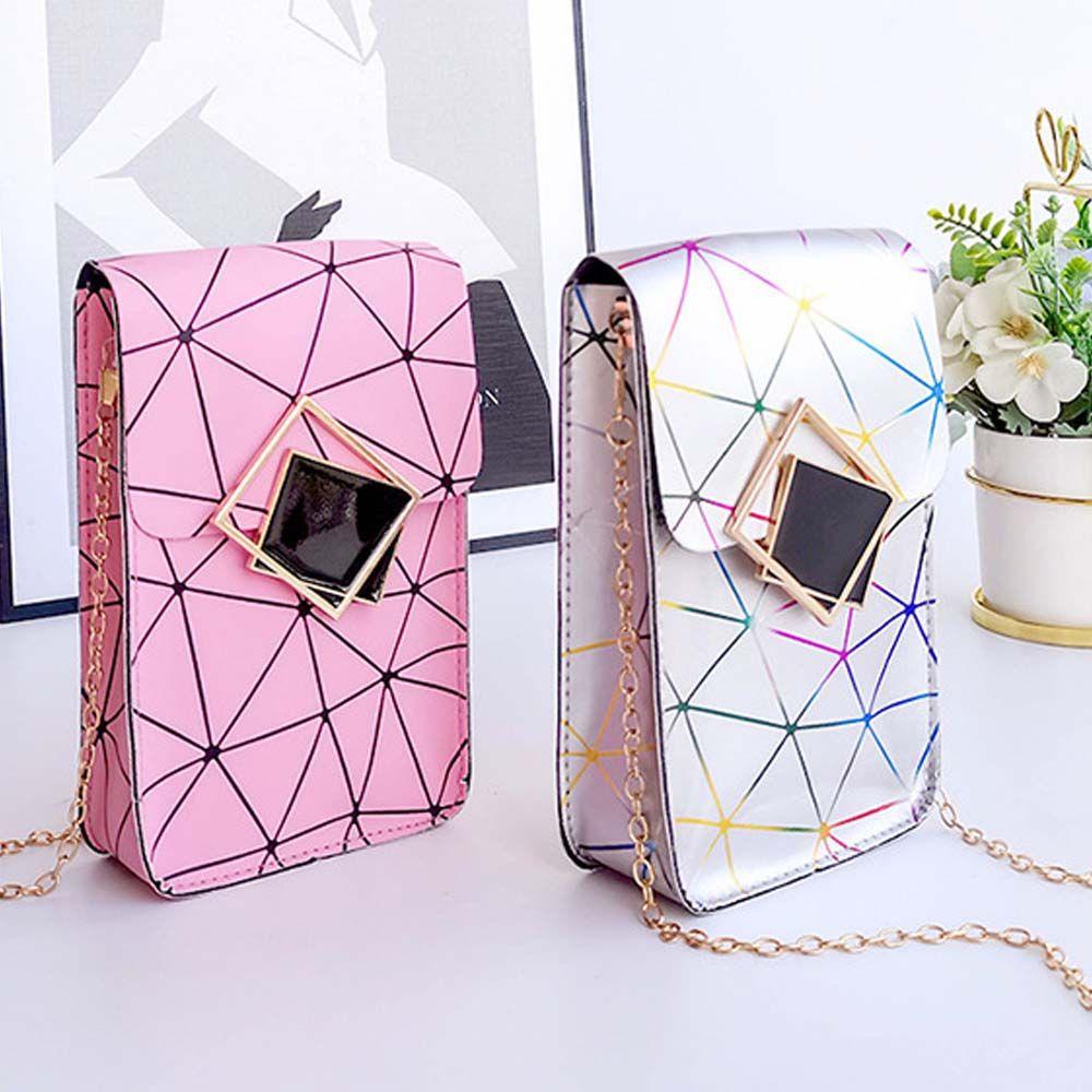 Túi Đeo Chéo Đựng Tiền Xu Họa Tiết Kẻ Sọc Dễ Thương