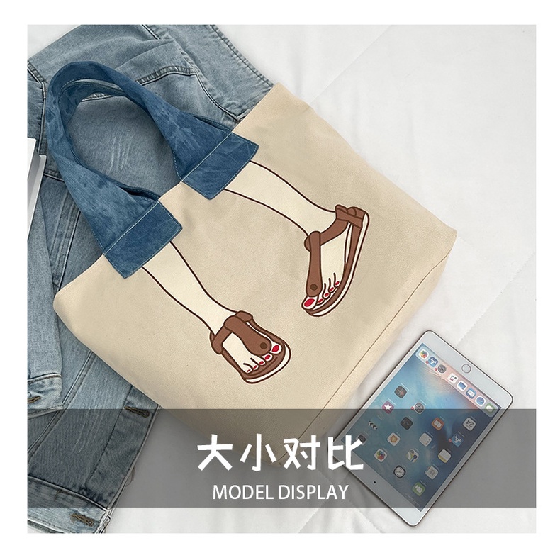 Túi Xách Denim Kích Thước Lớn Phong Cách Hàn Quốc Thời Trang Mới 2022 Cho Nữ