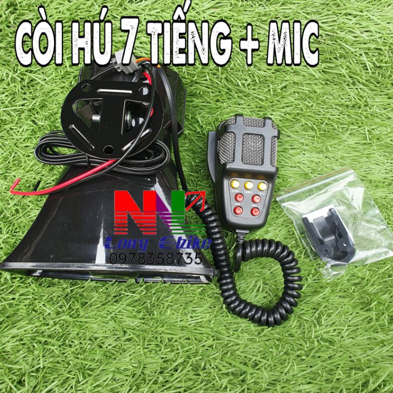 còi hú 7 tiếng , có chế độ mic