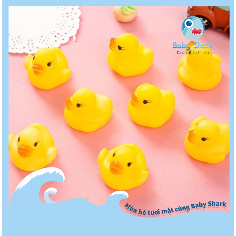 Đồ chơi vịt con thả bồn tắm, gắn còi kêu chíp chíp vui nhôn, đồ chơi an toàn với bé