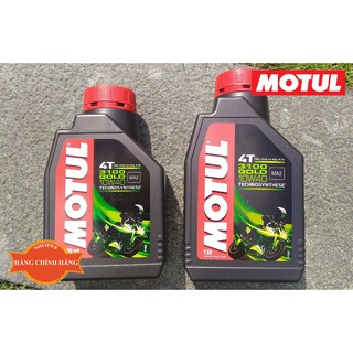 Combo 2 chai nhớt Motul 3100 Gold 0.8L chính hãng