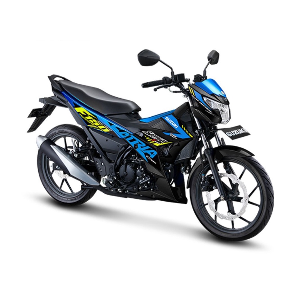 Tem rời satria fi xanh vàng xe đen