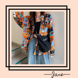 Áo sơ mi hè họa tiết sặc sỡ đi biển du lịch ngầu style retro hongkong