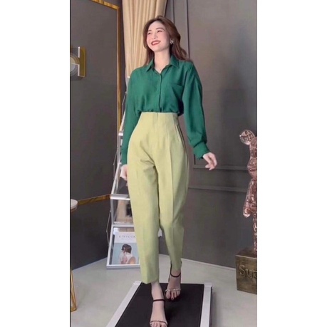 Quần Tây nữ quần bagyy màu hót mã 07