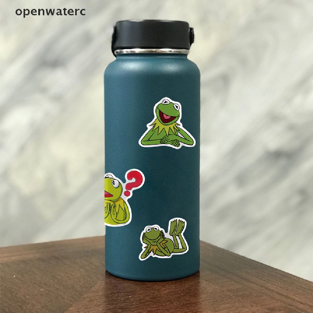 Bộ 50 Miếng Dán Hình Ếch Kermit Hoạt Hình Trang Trí Laptop Guitar Ván Trượt vn