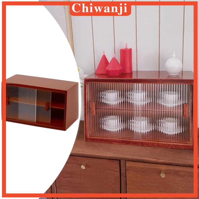 Tủ đựng bánh kẹo mini tỉ lệ 1: 12 dành cho trang trí nhà búp bê