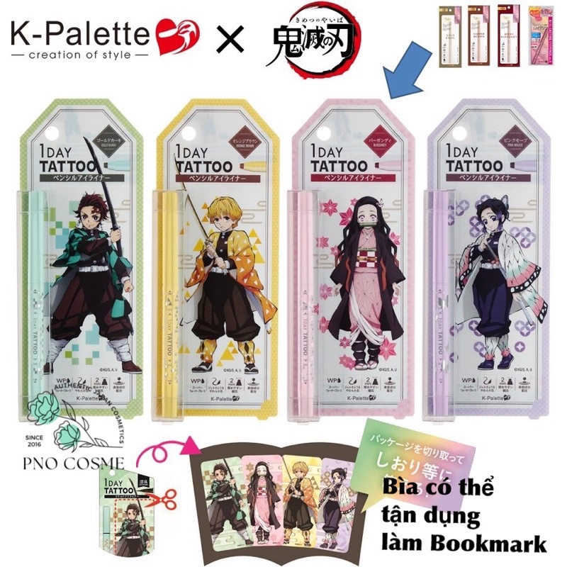 Bút kẻ mắt nước Eyeliner K-Palette 1DAY TATTOO x Kimetsu no Yaiba