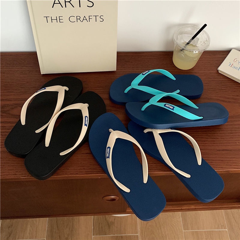 Dép Cao Su Đế Mềm Chống Trượt Thời Trang Hàn Quốc Dành Cho Nam Nữ