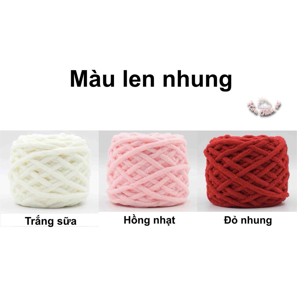 Gói nguyên vật liệu tự làm cặp tóc, kẹp tóc bằng len nhung đơn giản DIY handmade