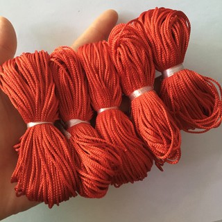 5 bó dây dù ĐỎ loại thường đan vòng tay (tổng 100m)
