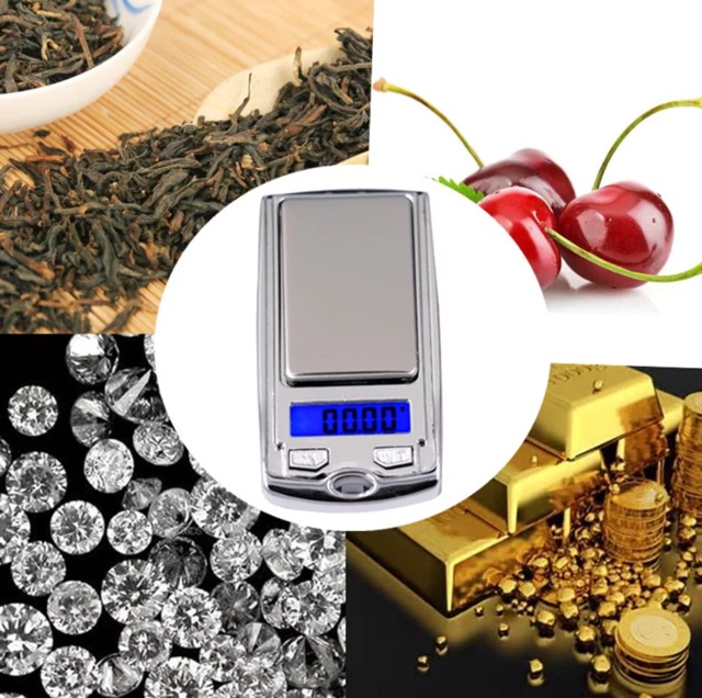 Cân điện tử tiểu ly 100g 0.01g mini bỏ túi nhỏ gọn hình romot xe hơi
