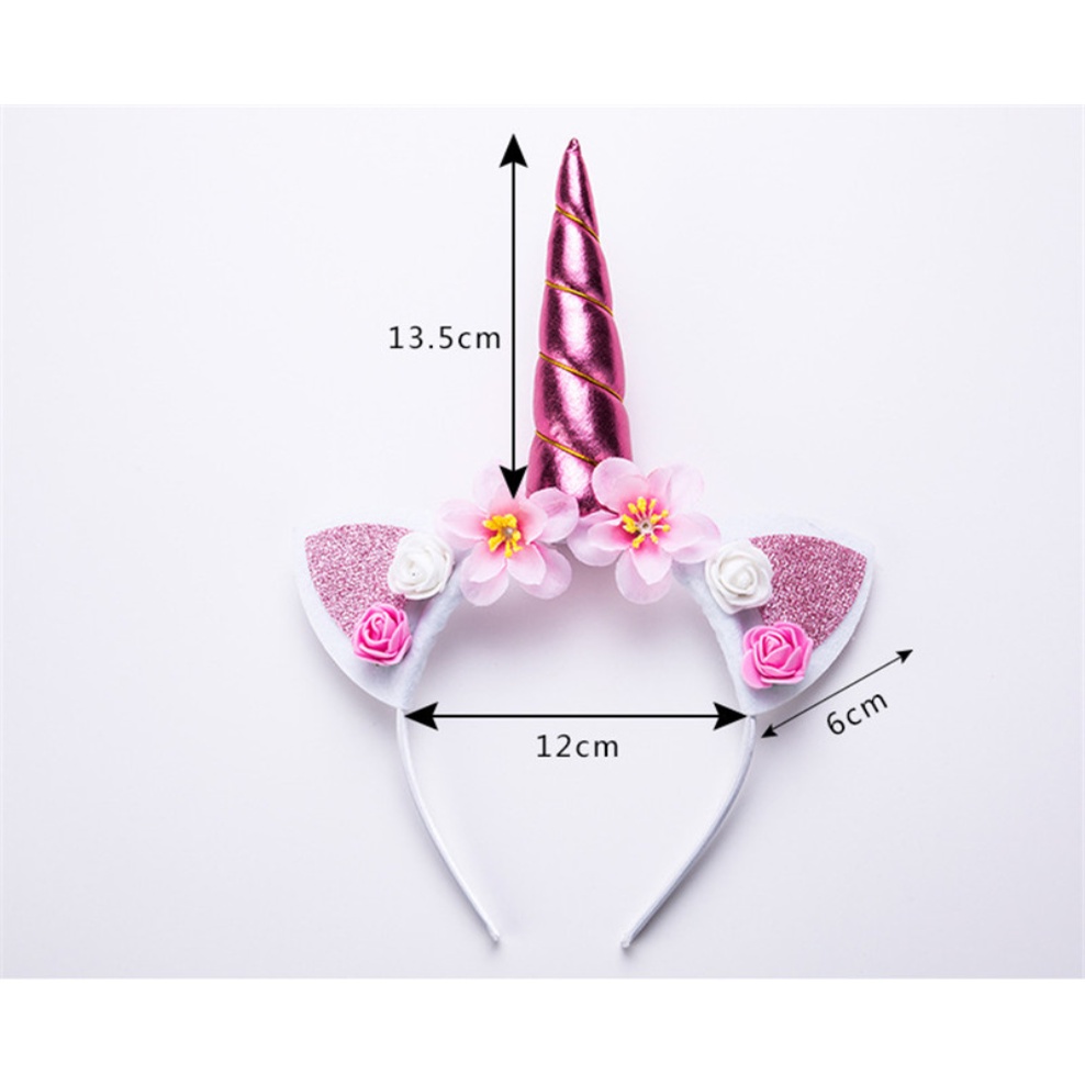 (MớI) Băng BuộC ĐầU HìNh NgựA Unicorn Dễ Thương Cho Bé GáI