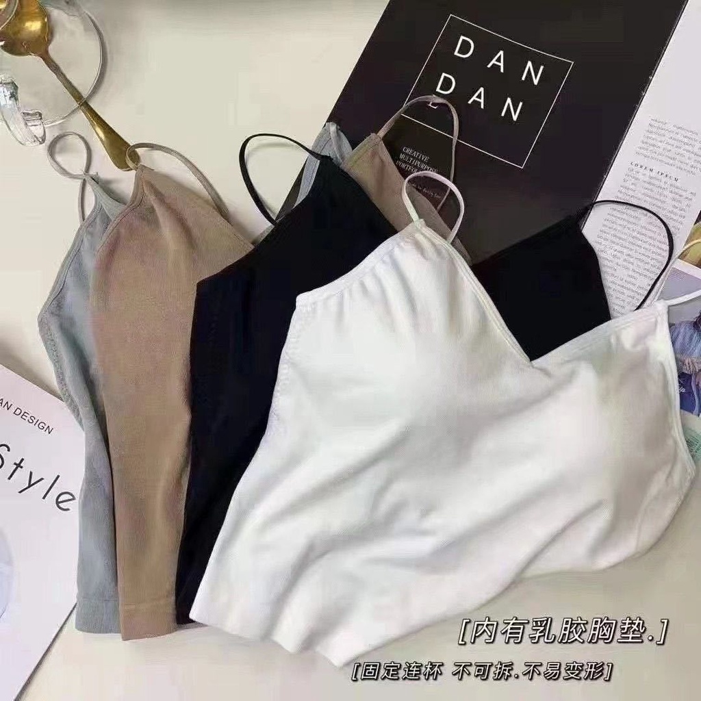 DUNEA Áo Tank Top Hở Lưng Màu Trơn Gợi Cảm Cho Nữ