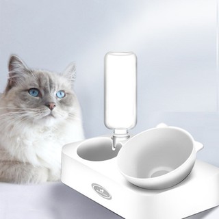 Khay đựng chén ăn và bình nước tự động tiện dụng cho chó mèo