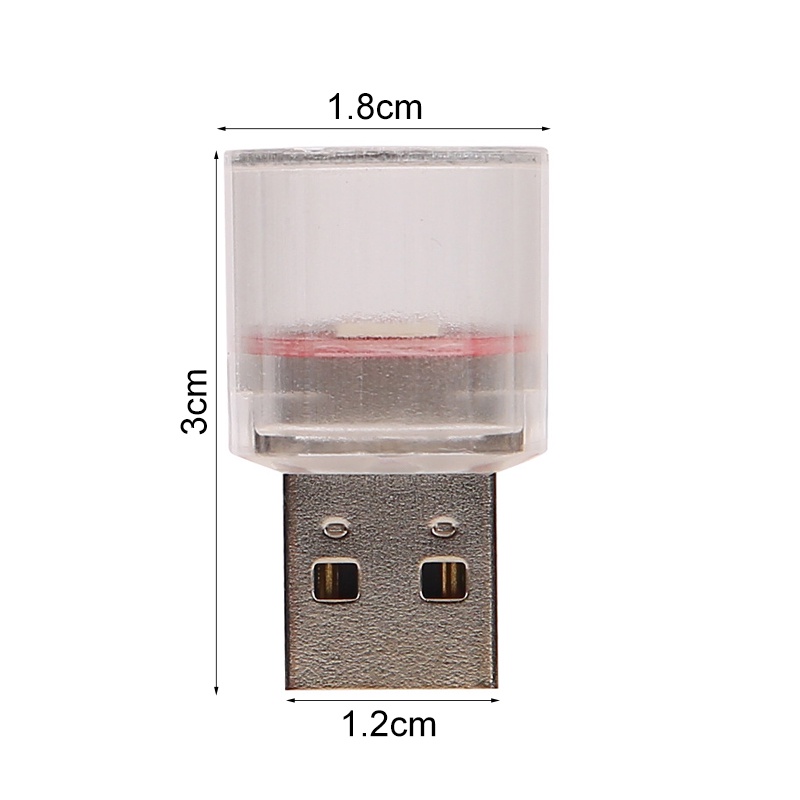 Đèn LED USB Mini Nhiều Màu Ánh Sáng Thay Thế Trang Trí Nội Thất Xe Hơi