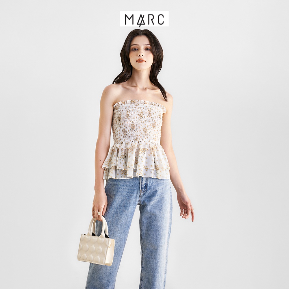 Áo ống nữ MARC FASHION smocking form peplum FALH0426