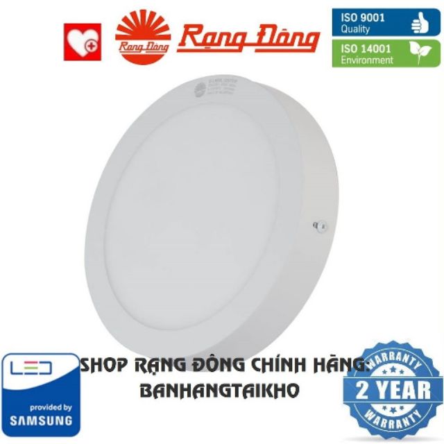 Đèn LED Ốp trần Rạng Đông 18W Փ225 RADA, ChipLED Samsung Model: D LN09L 225/18W