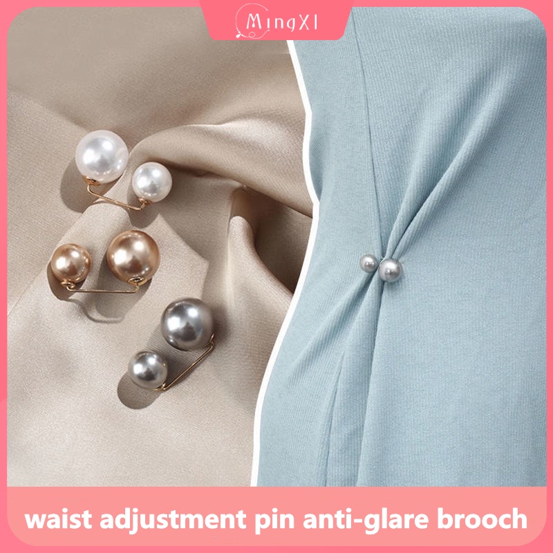 Set 3 Ghim Cài Áo Cố Định Quần Nhỏ Điều Chỉnh Linh Hoạt Phong Cách Hàn Quốc Cho Nữ