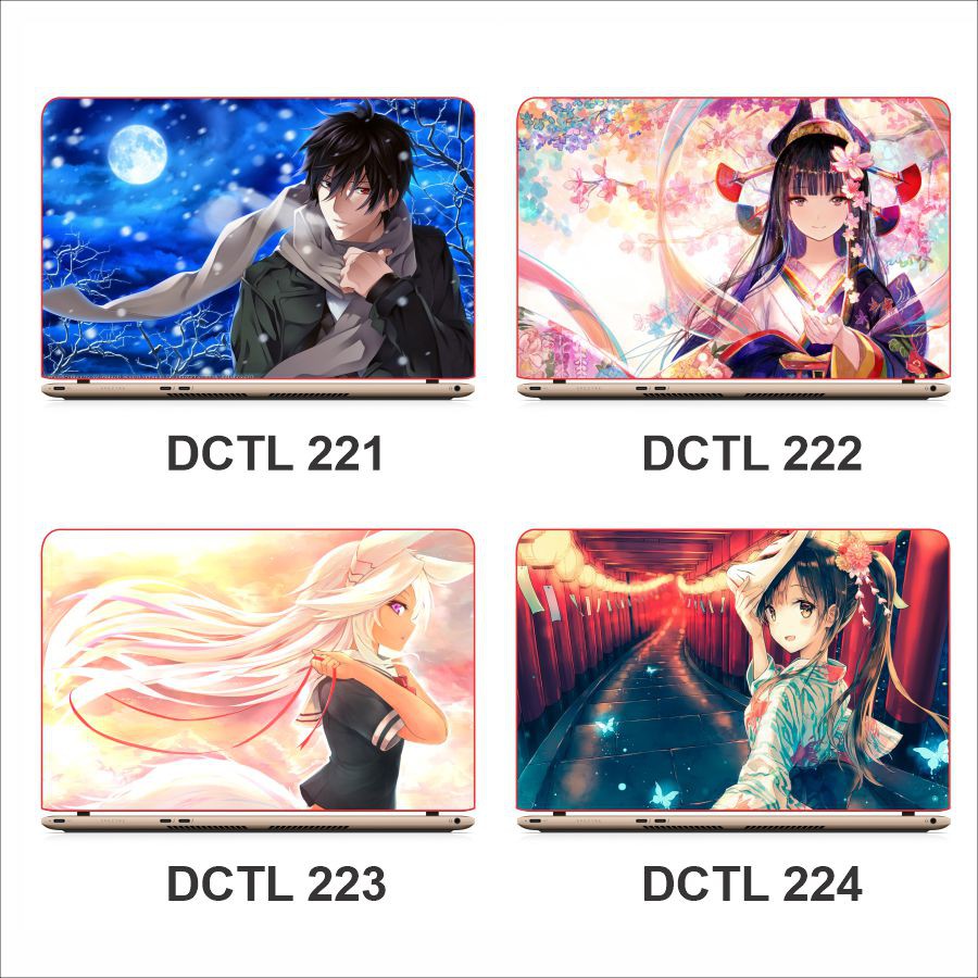 Miếng decal dán mặt lưng Laptop chủ đề Anime - có in theo yêu cầu - Mã DCLT 201 - 236 | BigBuy360 - bigbuy360.vn