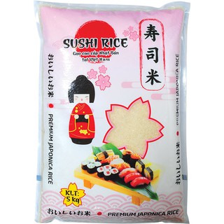 GÓI LỚN 5 Kg Gạo làm Sushi giống Nhật Japonia VN ANGIMEX KITOKU Sushi Rice