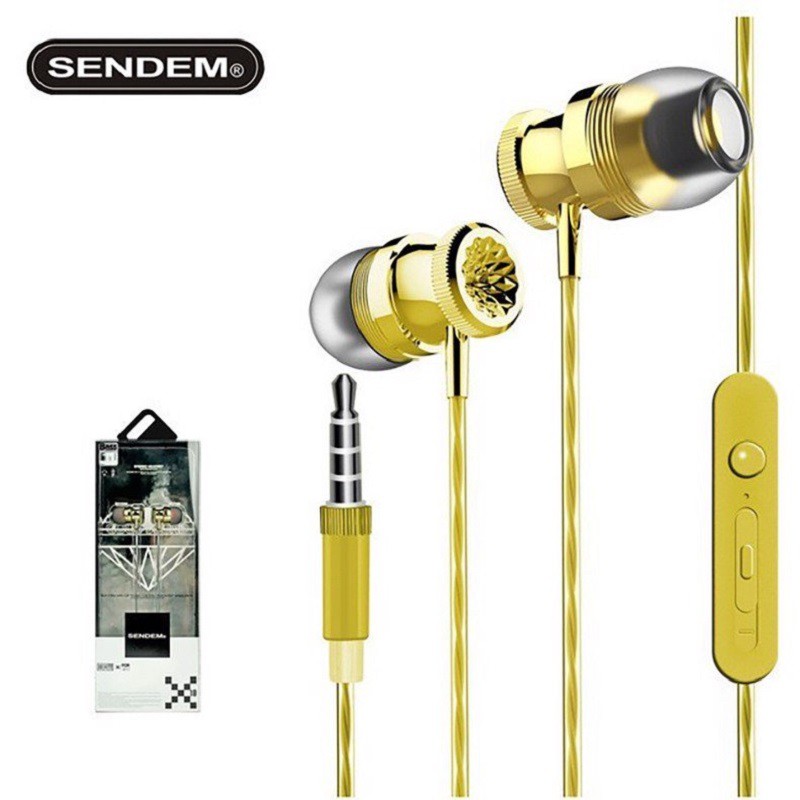 Tai Nghe Băng Giá Sendem X18 Cao Cấp Chân Tròn Jack 3.5 cho Iphone/Samsung( Super Bass)