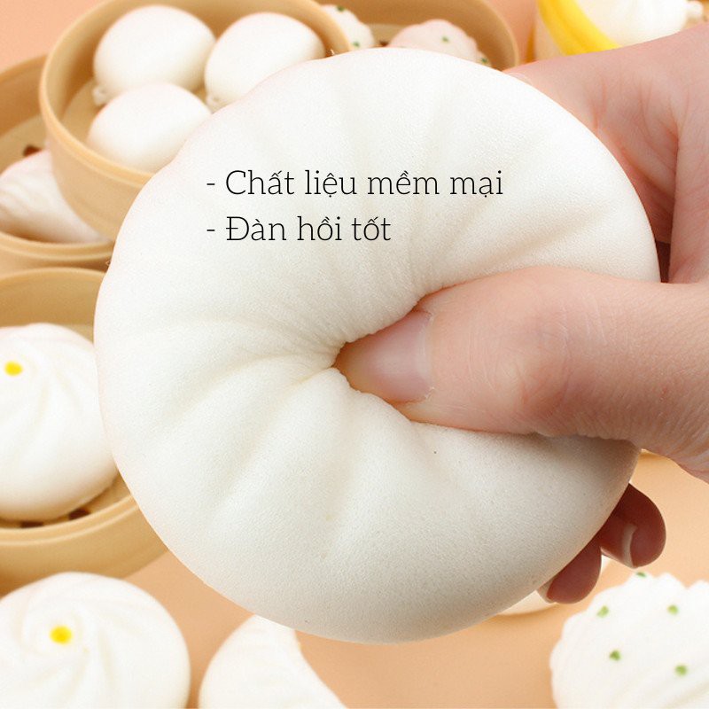 Đồ Chơi Giảm Stress Bánh Bao, Đồ Chơi Giảm Căng Thẳng Dễ Thương Mila Store