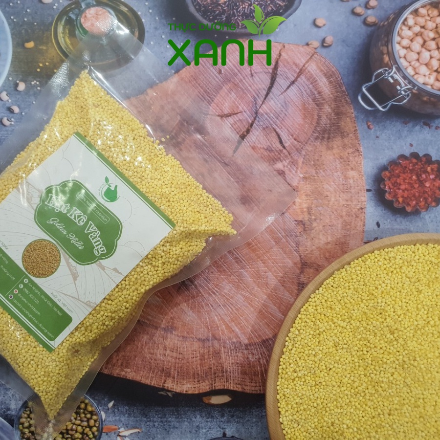 Hạt Kê Nếp Vàng Tách Vỏ Đặc Sản Nghệ An, Hạt Kê Cho Bé Ăn Dặm - Thực Dưỡng Xanh