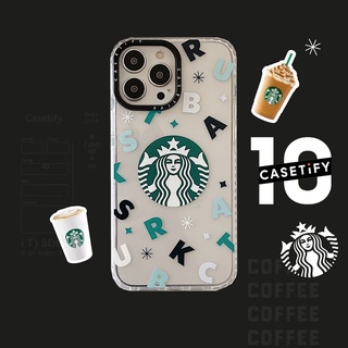 Ốp điện thoại Casetify họa tiết phong cách Starbuck thích hợp cho iPhone 7 8 Plus X XS XR 11 12 13 Mini Pro Max SE 2020