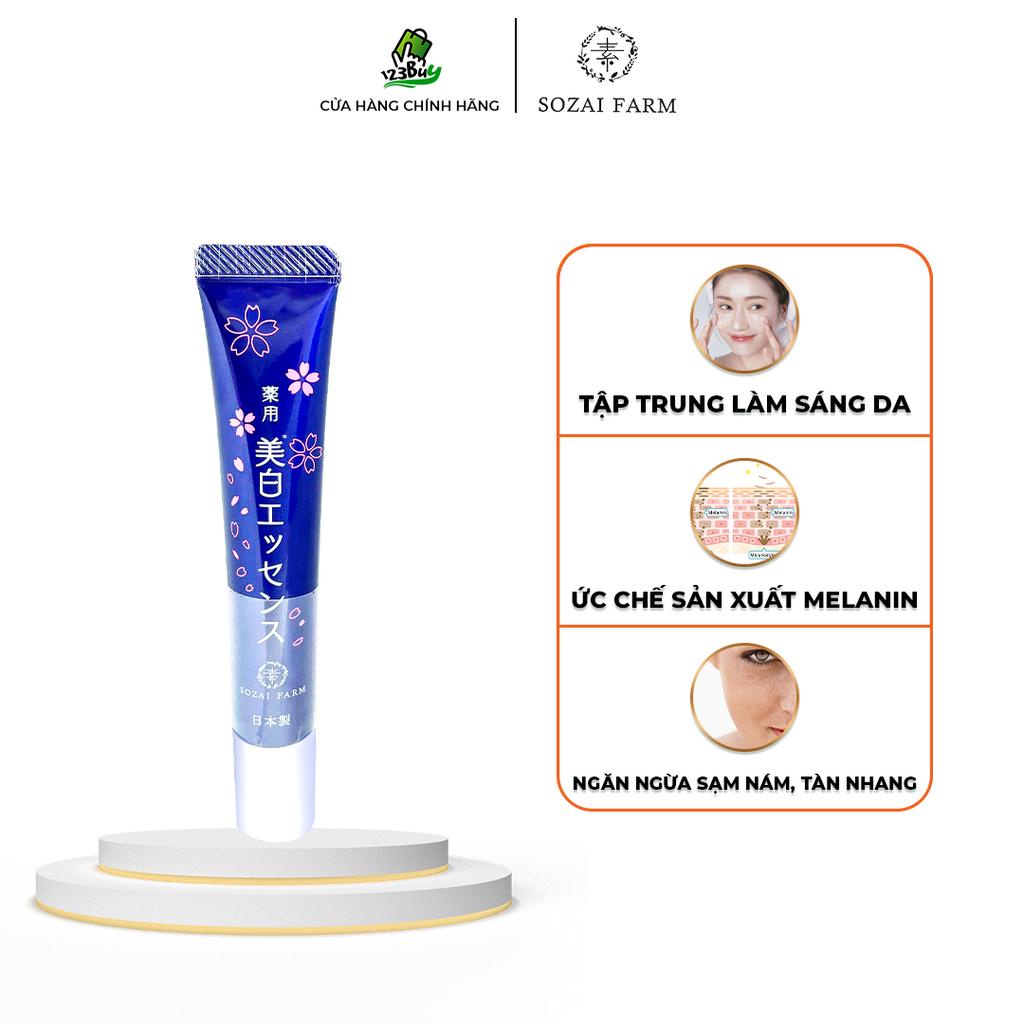 Tinh chất dưỡng trắng và cấp ẩm chuyên sâu Sozai Farm Whitening Essence - Dạng Serum - 40g