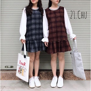 Váy kẻ caro đuôi cá - nhattb17