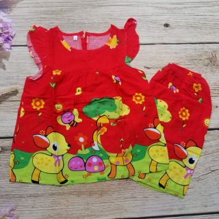 Đồ bộ vải tole (lanh) bé gái (4kg - 45kg)