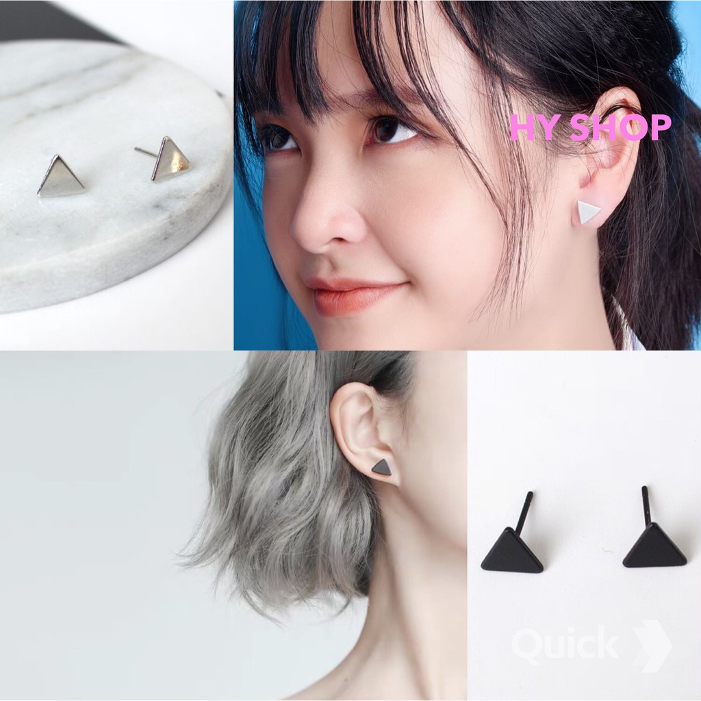 khuyên tai tam giác cá tính
