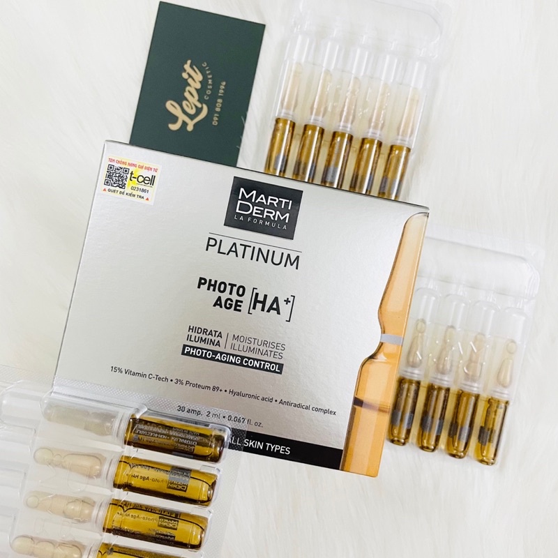 [Hàng Công Ty] Tinh Chất Dưỡng Da Martiderm Dsp , Photo Age, Black Diamond, Night Renew , Liposome ,Hydra