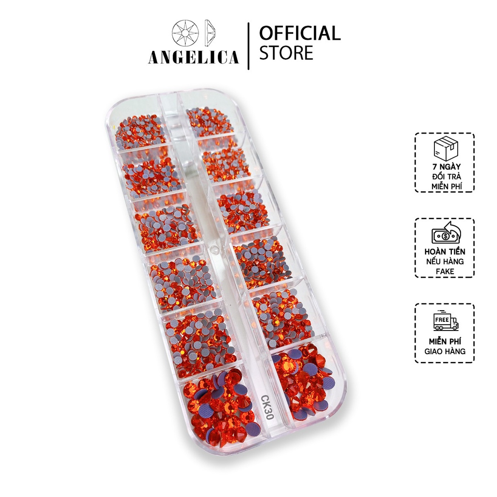 Khay Đá Nail Chân Keo Nail Mix Size Chính Hãng Đính Móng ANGELICA CK30