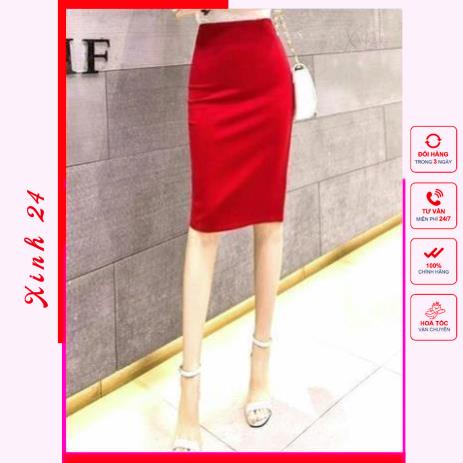Chân Váy Bút Chì Công Sở xẻ sau dáng dài qua gối | BigBuy360 - bigbuy360.vn