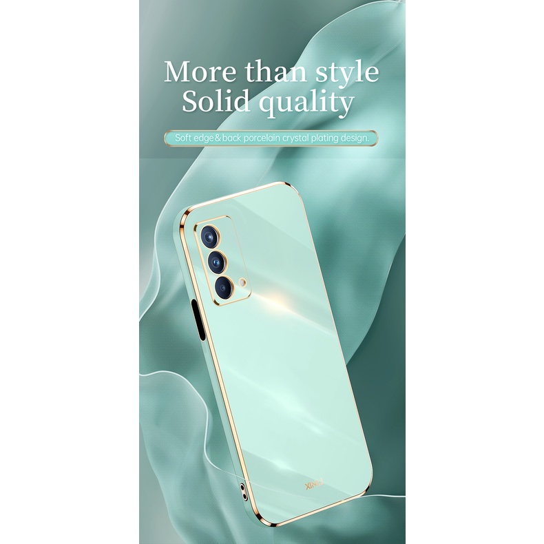 Ốp điện thoại silicon mạ viền cho Oppo A94 4G A95 A74 A9 A15 A15S A52 A72 A54 Reno 5F Reno 5 Reno 4F
