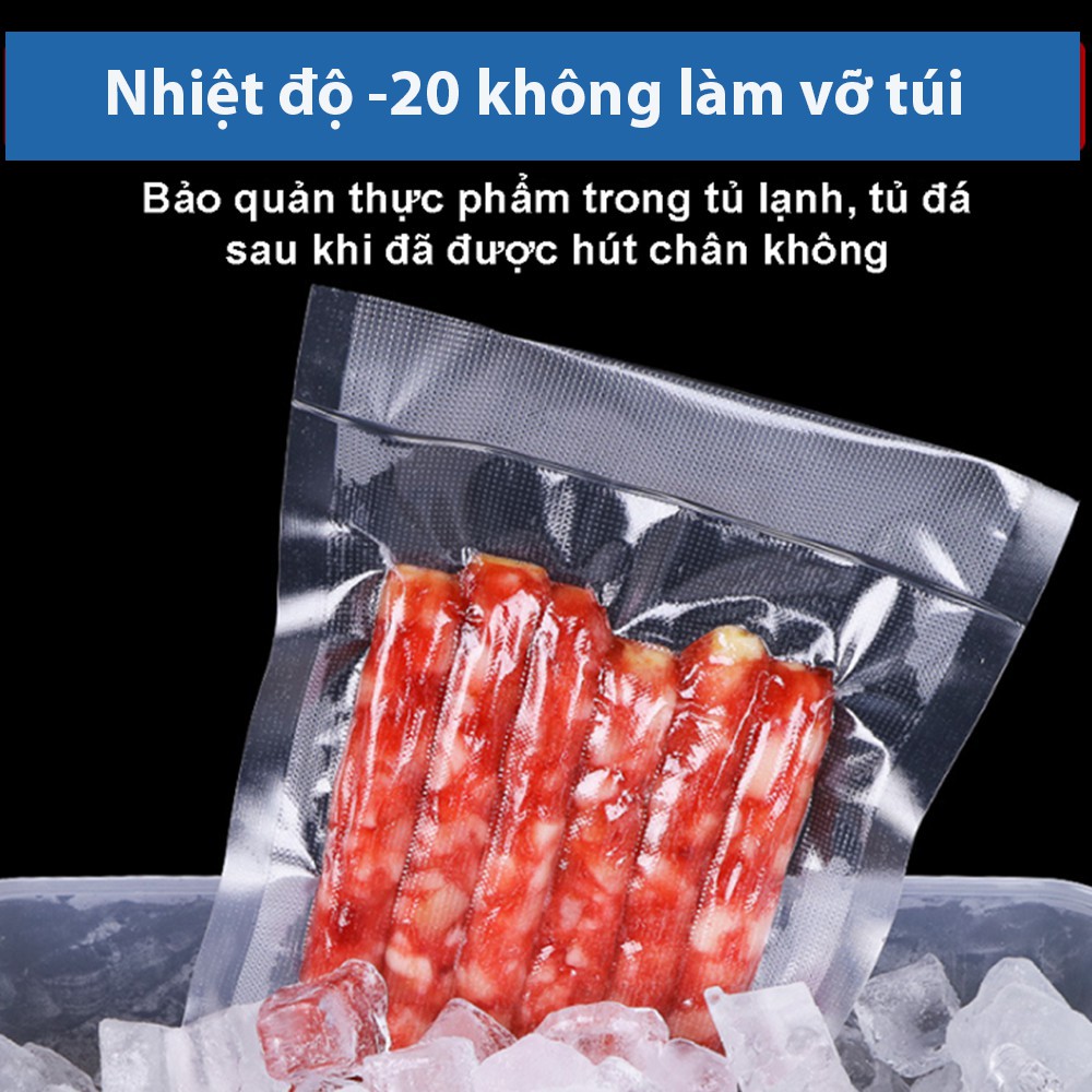 Túi hút chân không thực phẩm một mặt nhám dạng cuộn ELASHOUSE size 30x500cm dùng cho tất cả các loại máy hút chân không