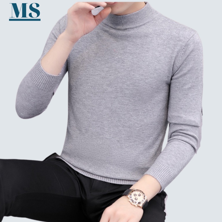 Áo len thời trang nam MENSWEAR cổ tròn dài tay chất mềm mịn, dày dặn ấm áp phong cách hàn quốc.