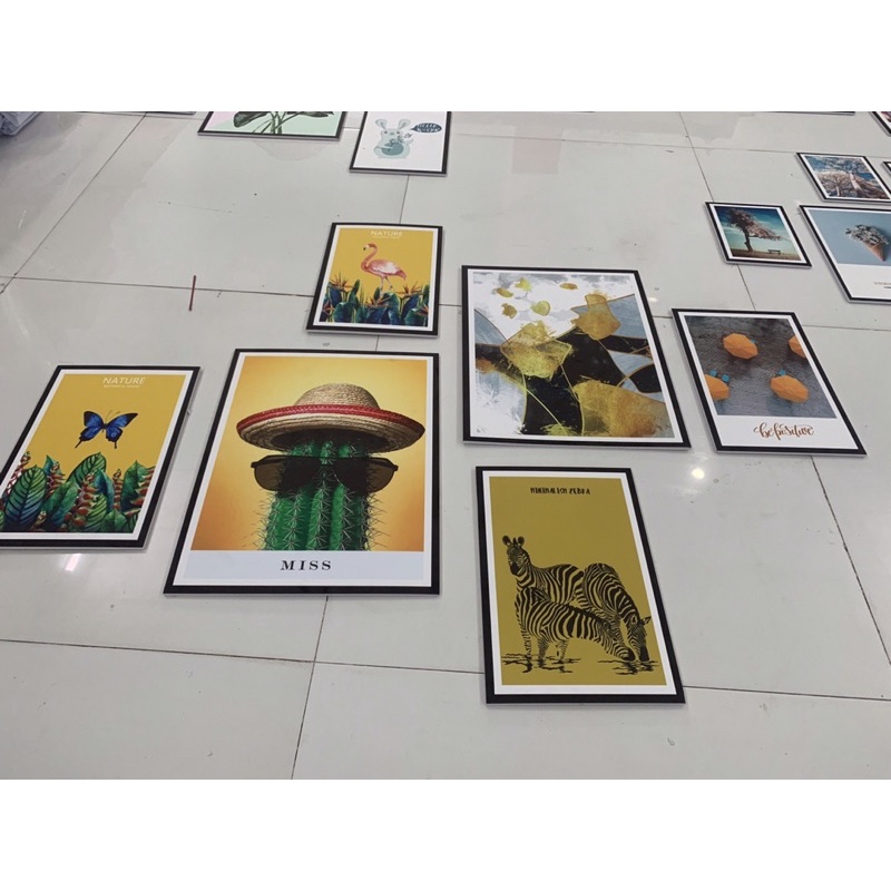 Bộ 6 Tranh Fomex Treo Tường - Dán Tường - GIÁ SIÊU RẺ - tranhdecor - tranhtrangtri - Chuối Decor