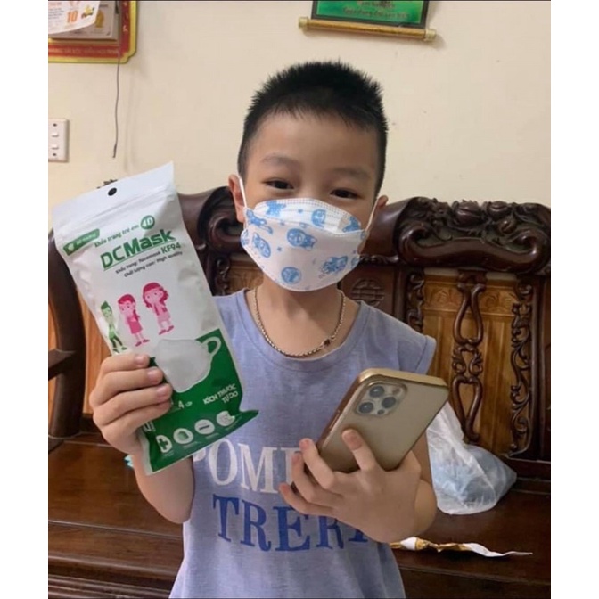 Túi 10 Khẩu trang 4D mask KF94 trẻ em