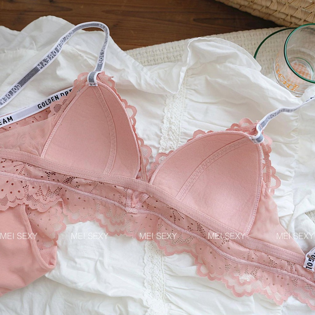 BỘ ĐỒ LÓT REN MỎNG GOLDEN DREAM | BigBuy360 - bigbuy360.vn