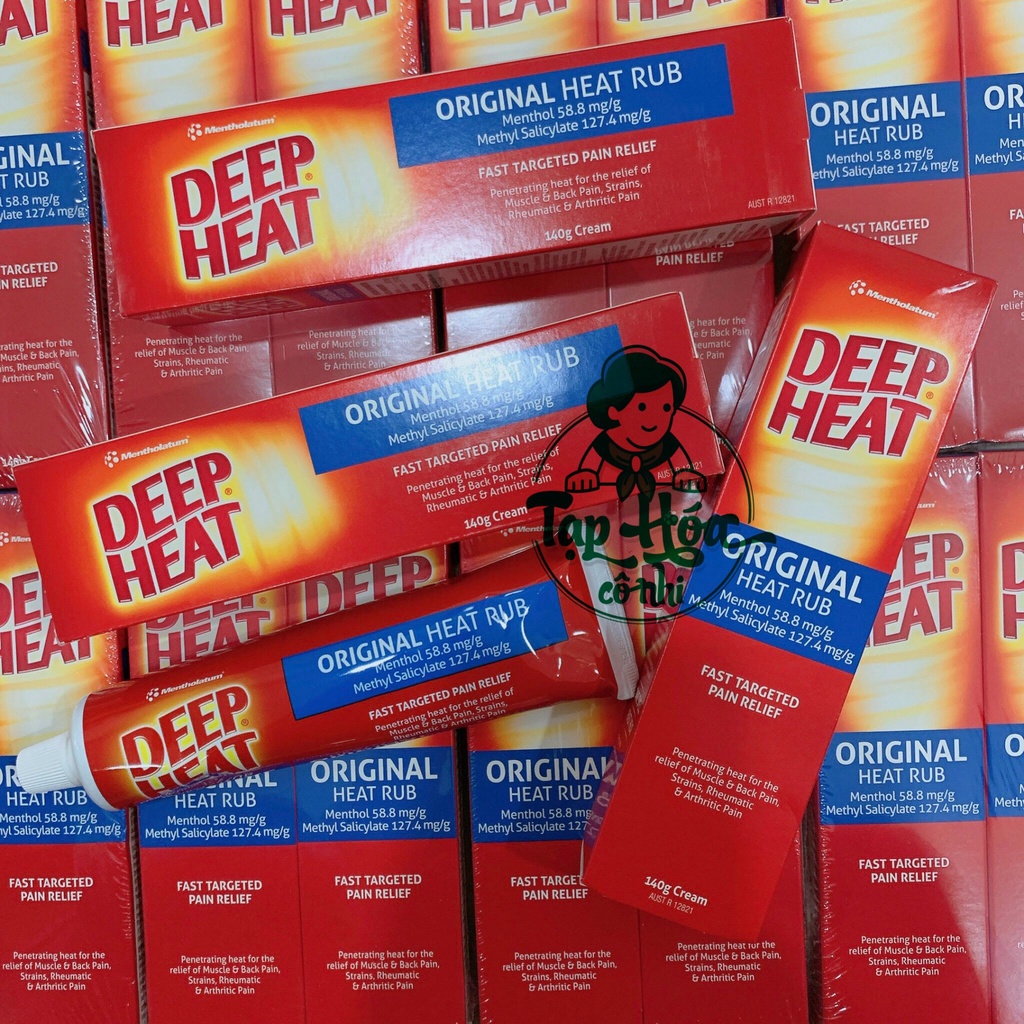 Kem Xoa Bóp Giảm Đau Deep Heat Original Heat Rub 140g