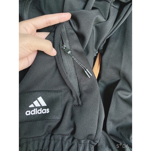 Áo khoác bomber logo AD bo gấu